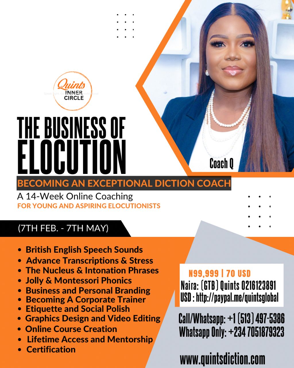 Coaching for Young and Aspiring Elocutionist
